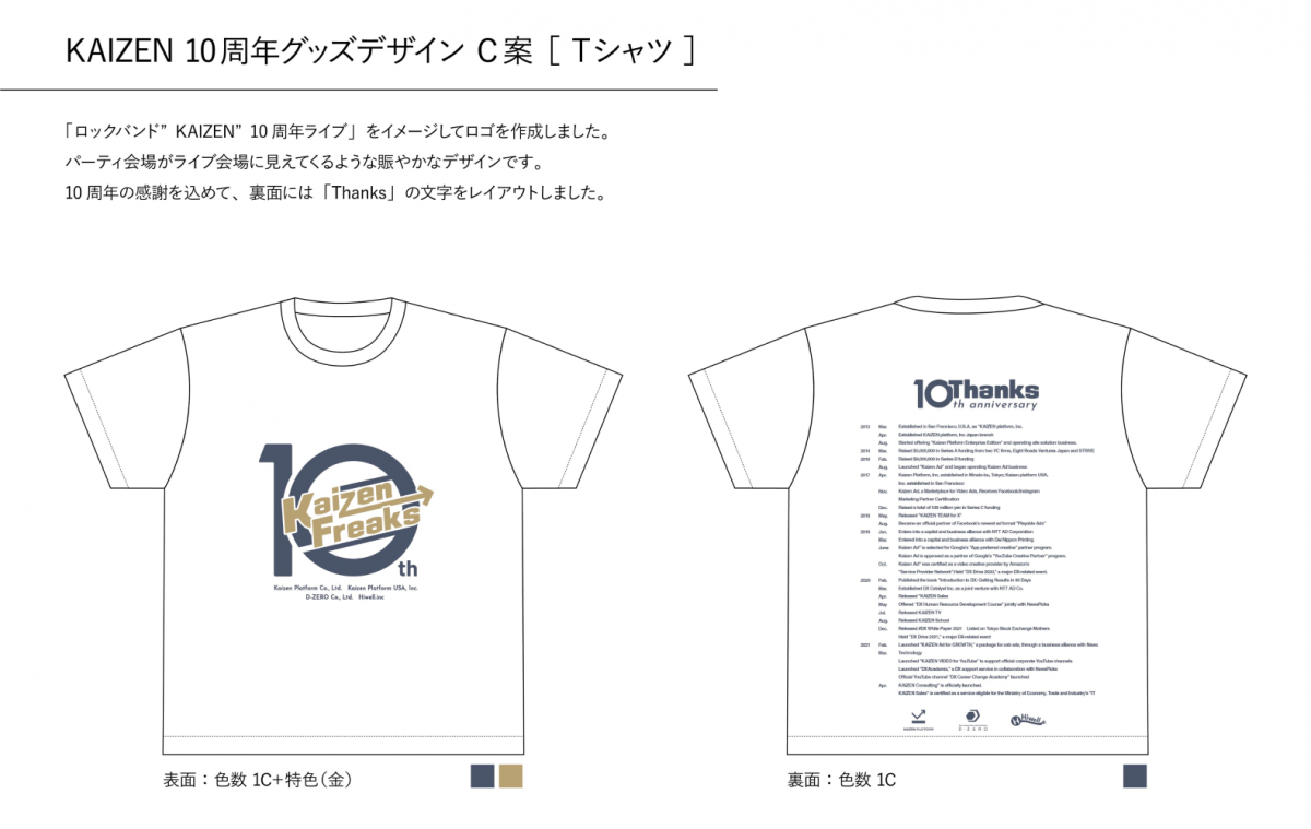 TシャツのデザインC案