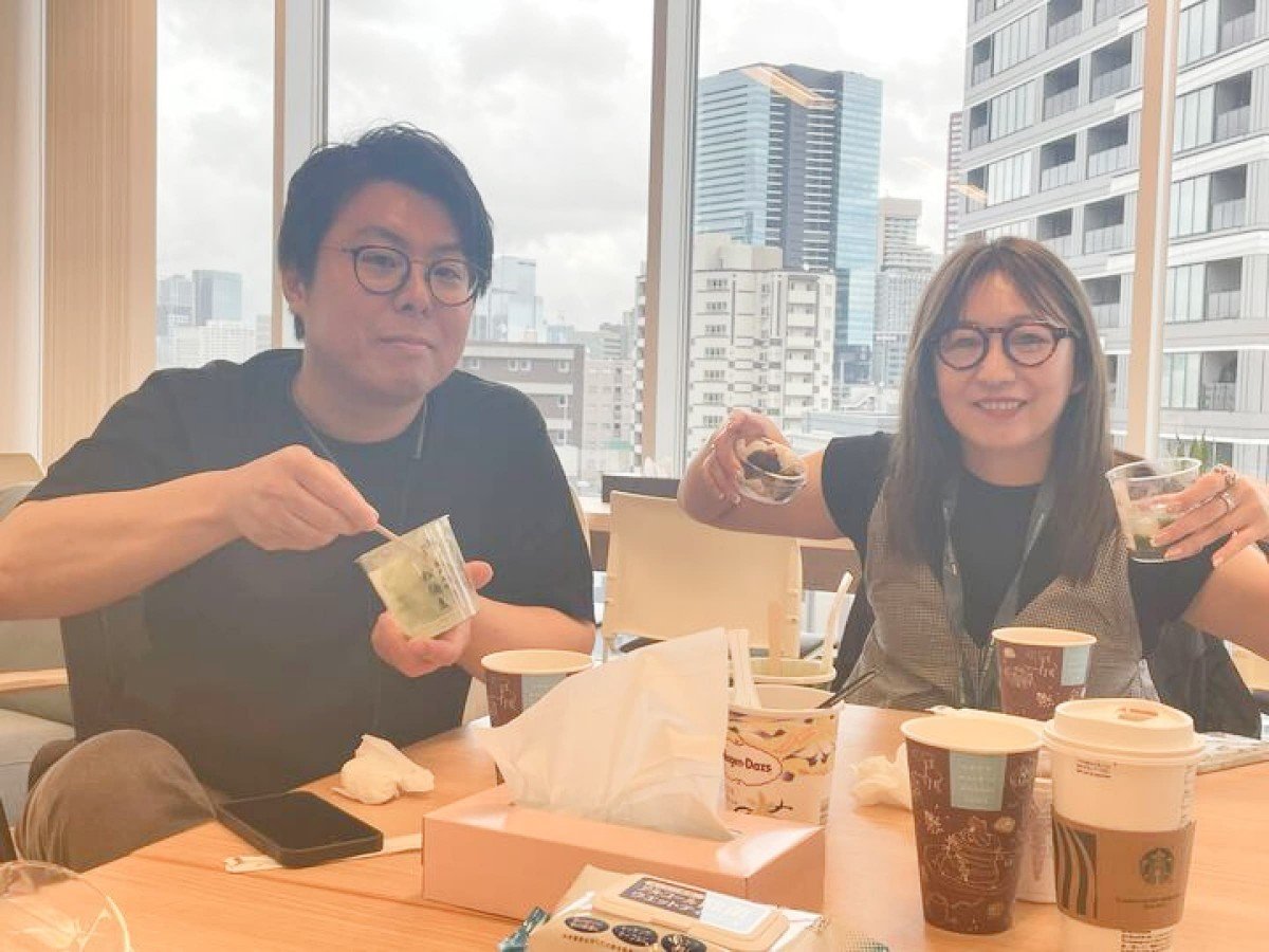 東京オフィスのお茶会の様子