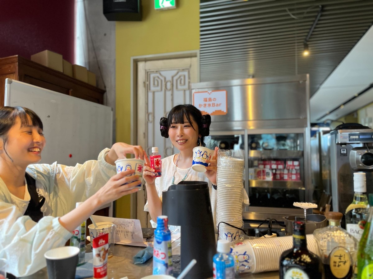 かき氷barの様子